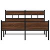 vidaXL Bettgestell ohne Matratze Braun Eiche 140x190 cm Holzwerkstoff
