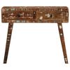 vidaXL Konsolentisch 90x32x75 cm Altholz Massivholz