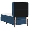 vidaXL Boxspringbett mit Matratze mit Kopfteil Blau 100 x 200 cm Stoff