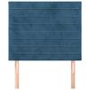 vidaXL Kopfteil Dunkelblau 100x5x118/128 cm Samt