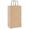 vidaXL Papiertragetaschen 50 Stk. mit Henkeln Braun 21x11x36 cm