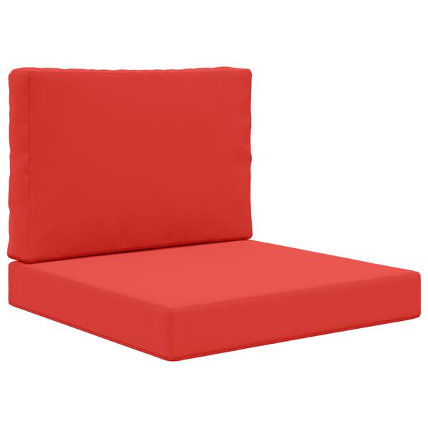 vidaXL Sofakissen f&uuml;r drau&szlig;en 2 pcs Rot Polyester