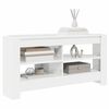 vidaXL EckTVSchrank Hochglanz Wei&szlig; 102 x 40,5 x 45 cm Holzwerkstoff
