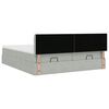 vidaXL Ottoman-Bett mit Matratzen Hellgrau 180x200 cm Samt