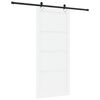 vidaXL Schiebet&uuml;r ORKDAL Wei&szlig; 93 x 211 cm Massives Kiefernholz