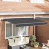 vidaXL Einziehbare Markise Anthrazit 300 x 200 cm Stoff