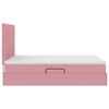 vidaXL Aufbewahrungsbett mit Matratze Rosa 140 x 190 cm Samt