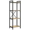 vidaXL B&uuml;cherregal 40 x 30 x 119 cm Holzwerkstoff Sonoma-Eiche