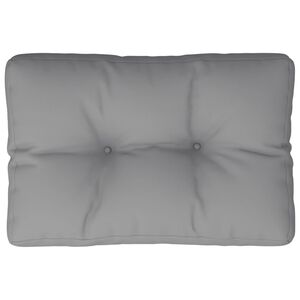 vidaXL Palettenkissen Grau 50x40x12 cm Stoff
