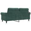 vidaXL 2-Sitzer-Sofa Dunkelgrün 140 cm Samt