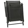 vidaXL 3-tlg. Garten-Lounge-Set Textilene und Aluminium Schwarz