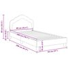vidaXL Kinderbettgestell mit Kopfteil Meergr&uuml;n 90 x 200 cm Samt