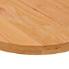 vidaXL Tischplatte Hellbraun 80x40x4 cm Massivholz Eiche Oval