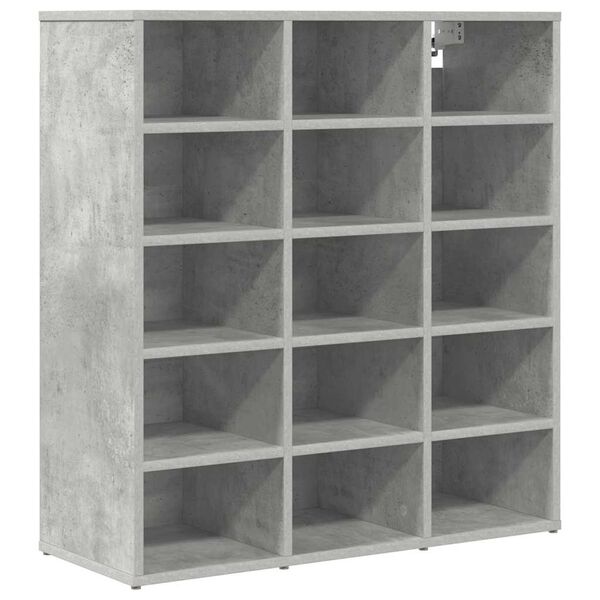 vidaXL Schuhschrank Betongrau 77,5 x 30 x 83,5 cm Holzwerkstoff