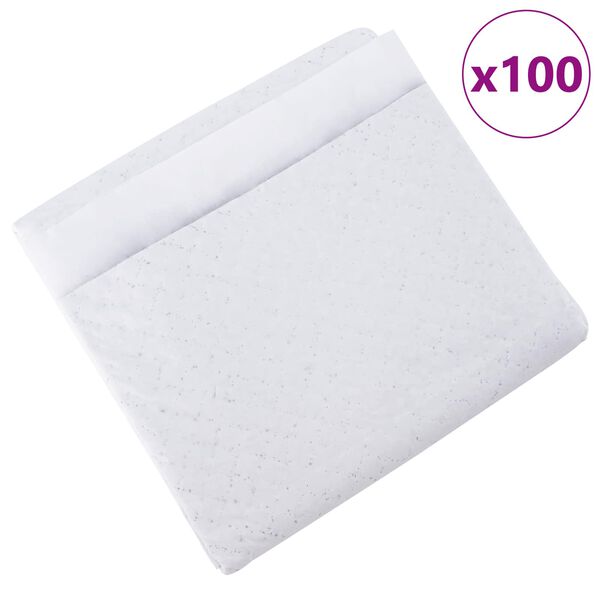 vidaXL Vliesstoff Haustier Trainingspad 100 pcs 60 x 45 cm Vliesstoff