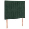 vidaXL Boxspringbett mit Matratze Dunkelgr&uuml;n 90x190 cm Samt