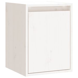 vidaXL Wandschrank Wei&szlig; 30x30x40 cm Massivholz Kiefer