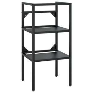 vidaXL Badezimmer Waschtischgestell Schwarz 40x38x83 cm Eisen