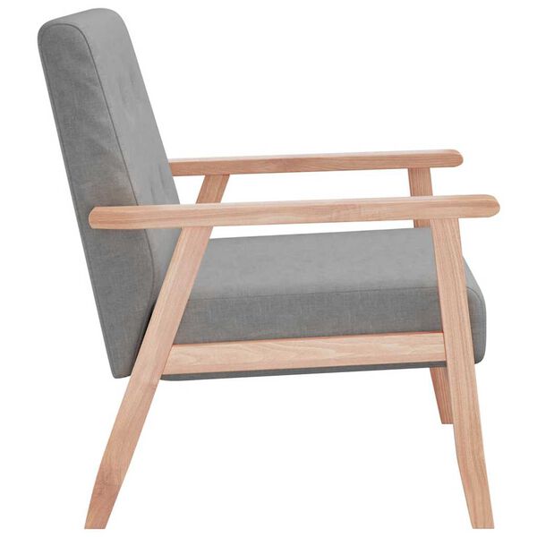 vidaXL Sessel Hellgrau Stoff