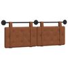 vidaXL H&auml;ngevorderseite Wandmontiert Braun 150 x 55 x 5 cm Antikes PU