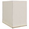 vidaXL Doppelte Sonnenliege Beige 205 x 129 x 200 cm Poly-Rattan