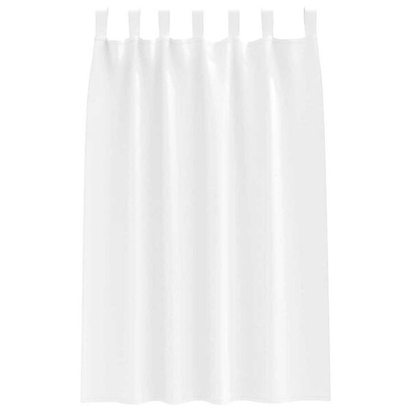 vidaXL Verdunkelungs-Vorh&auml;nge mit Ringen 2 pcs Reinwei&szlig; 175 x 140 cm