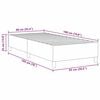 vidaXL Boxspringbett Blau 90 x 190 cm Cordstoff