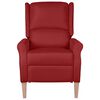 vidaXL Massagesessel Verstellbar Weinrot Stoff