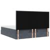 vidaXL Ottoman-Bett mit Matratzen Dunkelgrau 180x200 cm Samt