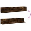 vidaXL Wandregale 2 Stk. R&auml;uchereiche 100x16,5x16,5 cm Holzwerkstoff
