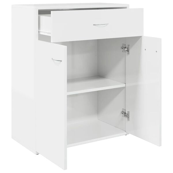 vidaXL Sideboard Hochglanz-Wei&szlig; 60x30x75 cm Holzwerkstoff