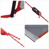 vidaXL Heckzelte f&uuml;r Wohnwagen Grau und Orange 352 x 250 x 240 cm