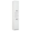 vidaXL Badschrank Wei&szlig; 32x34x188,5 cm Holzwerkstoff
