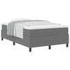 vidaXL Boxspringbett Hellgrau und Weiß 193 x 120 x 60 cm Cordstoff