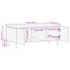 vidaXL Couchtisch Mehrfarbig 100 x 54 x 40 cm Massivholz Mango