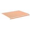 vidaXL Ersatzstoff f&uuml;r Markise Gelb und Orange 4,5x3,5 m Polyester