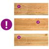 vidaXL Treppenstufen 4 Stk. Hellbraun 70x30x2 cm Massivholz Eiche
