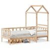 vidaXL Tagesbett mit Dach 90x190 cm Massivholz Kiefer