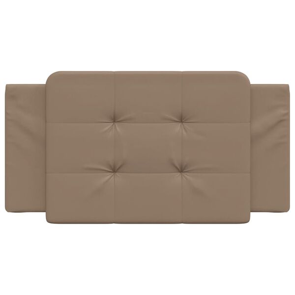 vidaXL Kopfteil-Kissen "Zadar" Cappuccino-Braun 100 cm Kunstleder