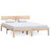 vidaXL Massivholzbett Kiefer 140x190 cm