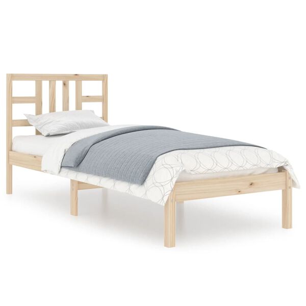 vidaXL Massivholzbett 100x200 cm