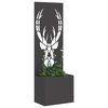 vidaXL Garten Sichtschutz-Leinwand Tiermuster Schwarz 50 x 140 cm