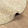 vidaXL Teppich Shaggy Hochflor Modern Golden &Oslash; 80 cm