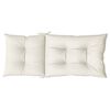 vidaXL Hochlehner-Auflagen 2 Stk. Melange Creme 120x50x7 cm Stoff