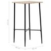 vidaXL 5-tlg. Bar-Set Kunststoff Wei&szlig;