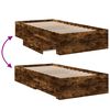 vidaXL Bettgestell mit Schubladen R&auml;uchereiche 90x190 cm Holzwerkstoff