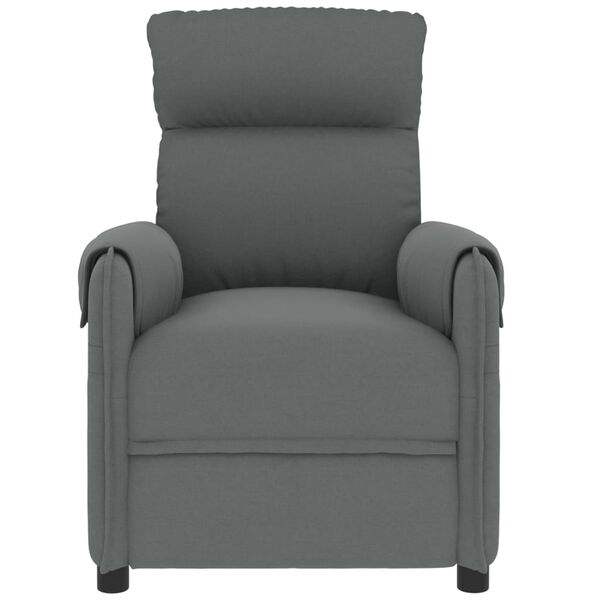vidaXL Massagesessel Dunkelgrau Stoff