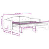vidaXL Tagesbett Ausziehbar mit Matratzen Schwarz 90x190 cm Samt