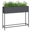 vidaXL Hochbeet Gartenpflanzer Anthrazit 100 x 26 x 82 cm Stahl
