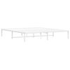 vidaXL Bettgestell Metall Wei&szlig; 183x213 cm